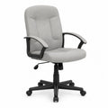 Bürostuhl Drehstuhl mit Armlehnen höhenverstellbar 62 x 63 x 108-118 cm Polyestergewebe Stahl PP Grau Schwarz